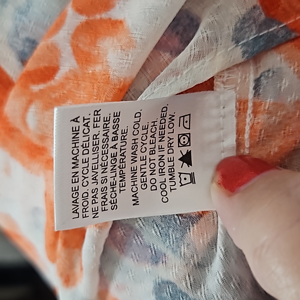 Alex & Lili Floral Sleeveless Top Size Large - Picture 9 of 10